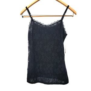 Y2K Vtg Whimsigoth Romantic Festival Coquette Feminine Lace babydoll tank top xs